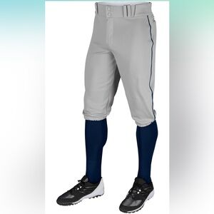 Youth XL Champro piped knicker grey with navy